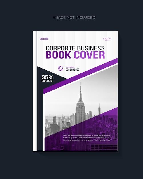Векторный дизайн обложки корпоративной книги и шаблон годовых отчетов