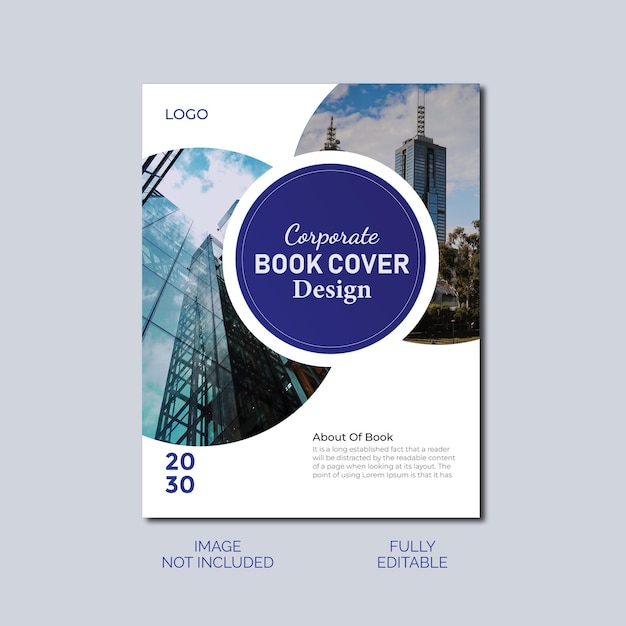 Vector corporate book cover design template amp layout