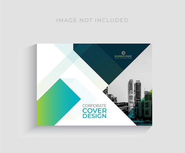 Vector vector corporate book cover horizontal design