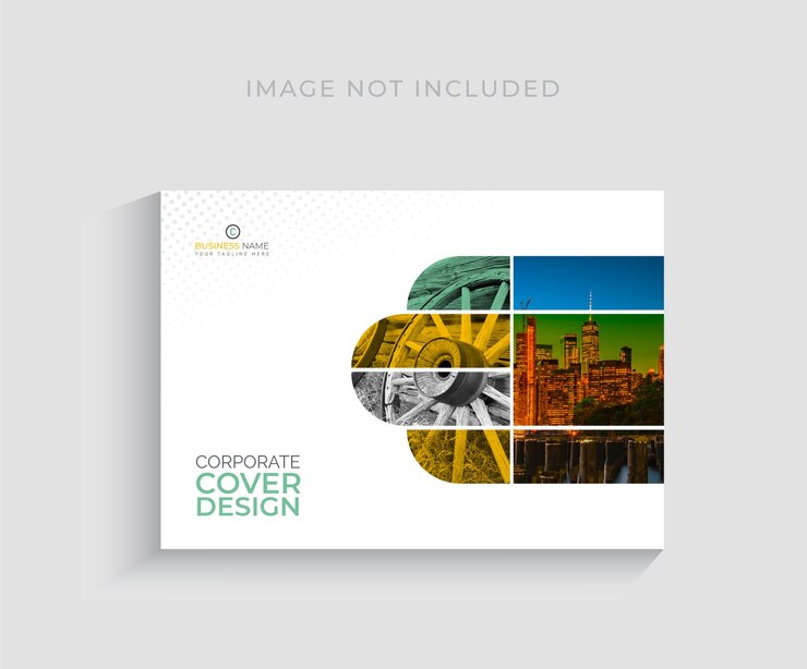Vector vector corporate book cover horizontal design