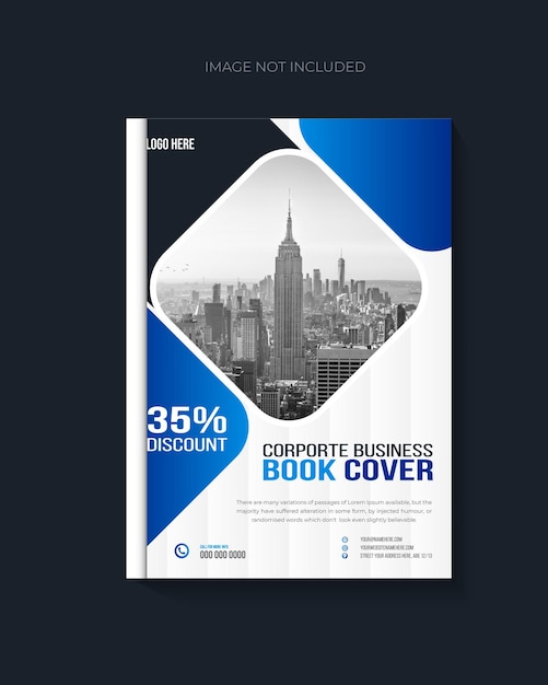 Vector Corporate Book Cover ontwerp en jaarverslagen sjabloon