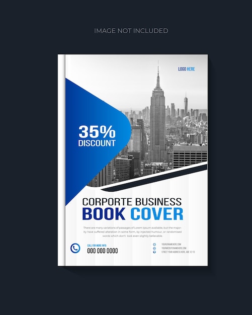 Vector Corporate Book Cover ontwerp en jaarverslagen sjabloon