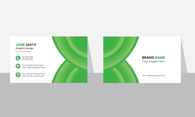 Vector vector corporate business card template creative business card