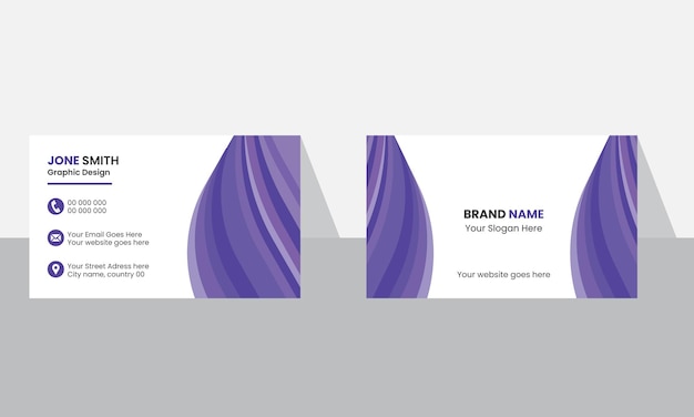 Vector vector corporate business card template creative business card