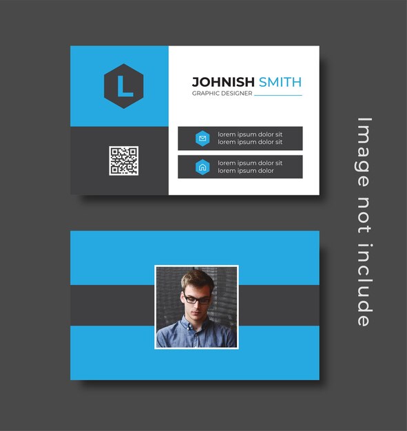 Vector corporate business card template