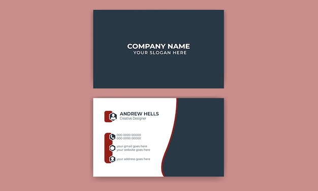 Vector corporate business card vector