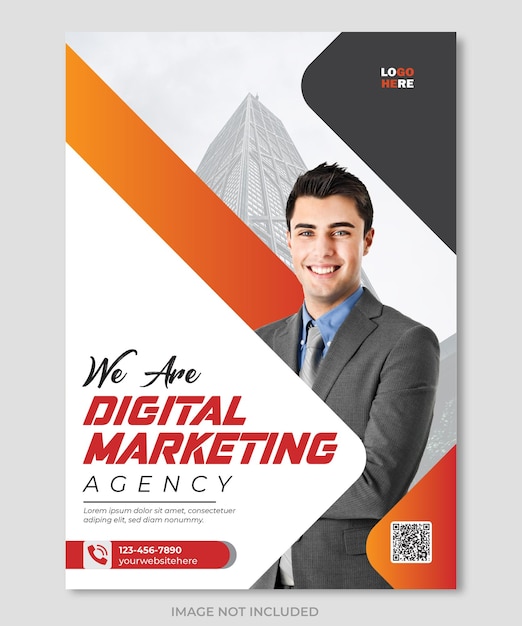 Vector Corporate Business en digitale marketing Flyer sjabloonontwerp