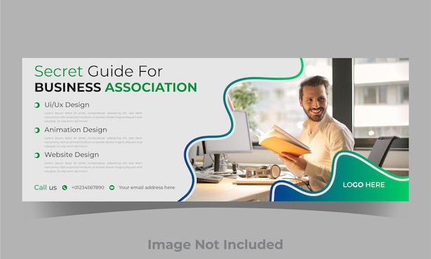 vector corporate business facebook cover banner design template