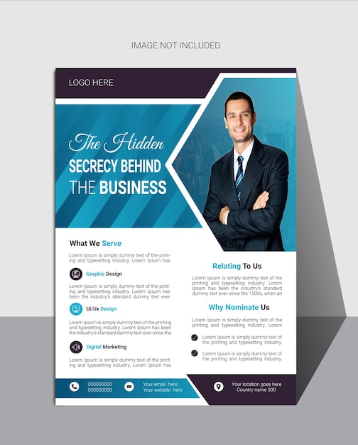 Vector corporate business flyer design