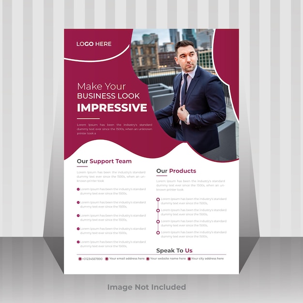 Vector corporate business flyer professionele zakelijke flyer ontwerpsjabloon