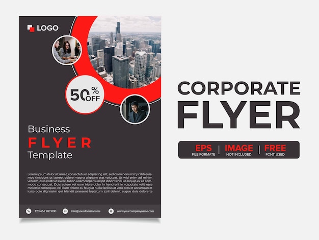 vector corporate business flyer template