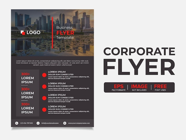 vector corporate business flyer template