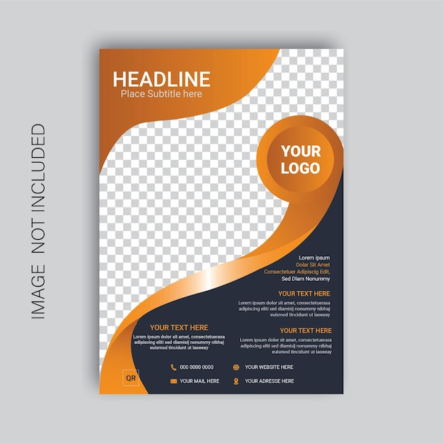 Vector vector corporate business flyer template