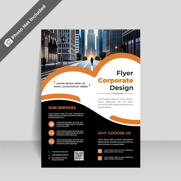 Vector vector corporate business flyer template