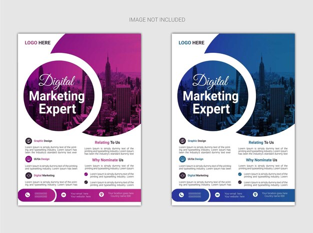 vector corporate business flyer template