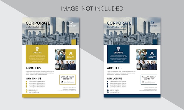 Vector corporate business flyer template