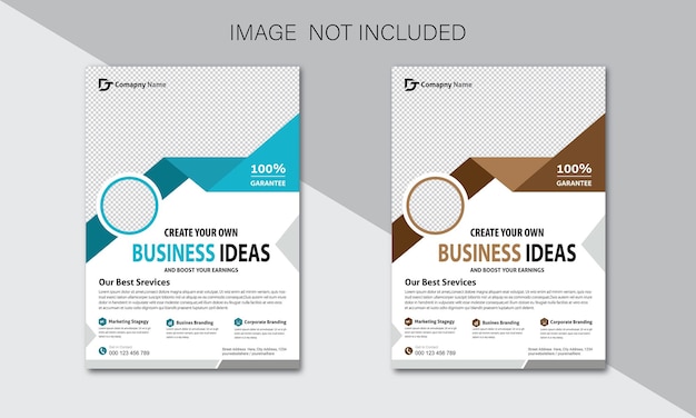 Vector corporate business flyer template