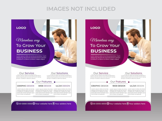 Vector corporate business multipurpose flyer design and brochure cover page template