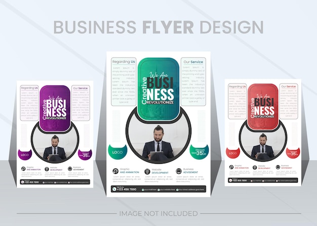 Vector corporate business multipurpose flyer design and brochure cover page template