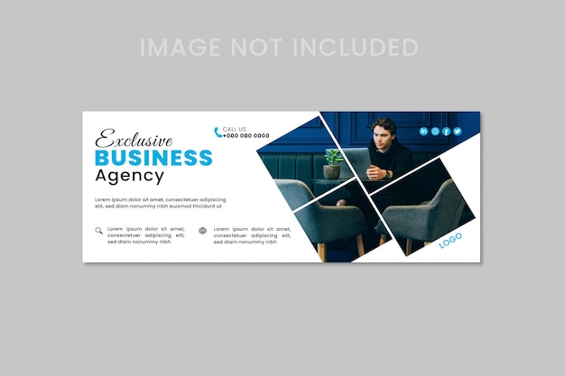 Vector corporate and business promotion Facebook cover template social media web banner template