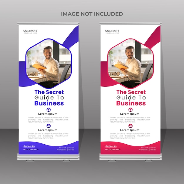 Vector corporate business roll up template