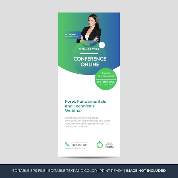 Vector vector corporate business rollup banner design stand up banner vertical signage display poster