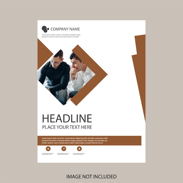 vector corporate company profile template design minimal red color shape business brochure template