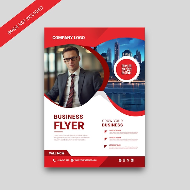 Vector vector corporate flyer design