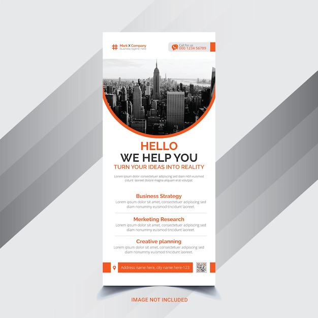 Vector corporate modern business roll up banner