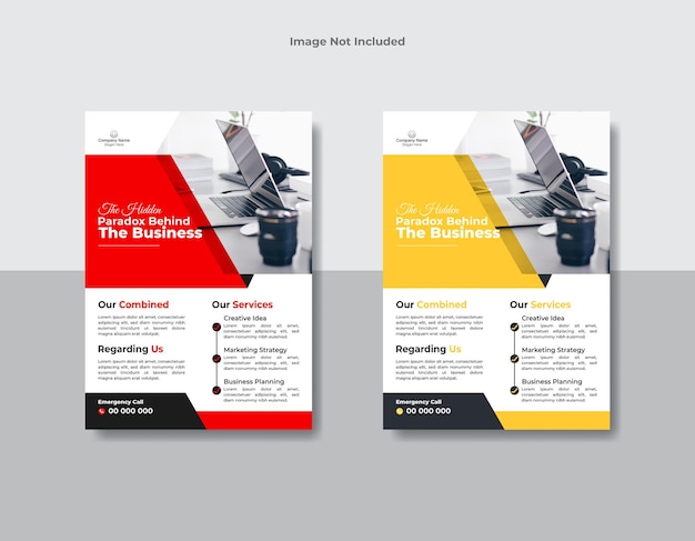 Vector corporate modern and professional business flyer design template