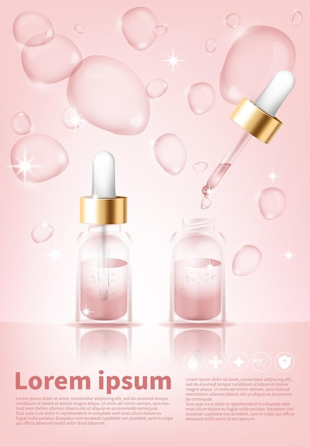 Vector vector cosmetics advertising banners posters