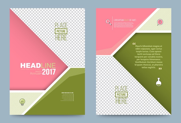 Vector cover design template 