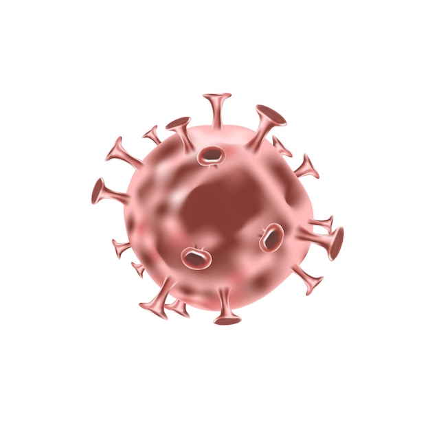 Vector covid19 virus cell biotechnology red graphic