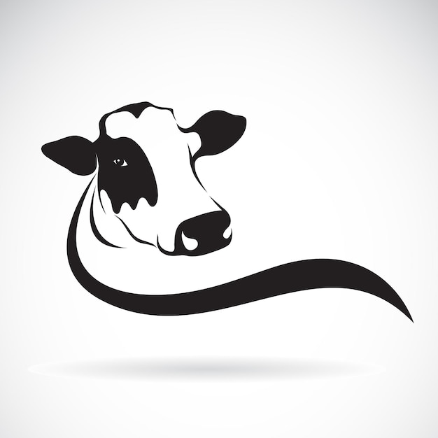 Vector of a cow head design on white background. Farm Animal.