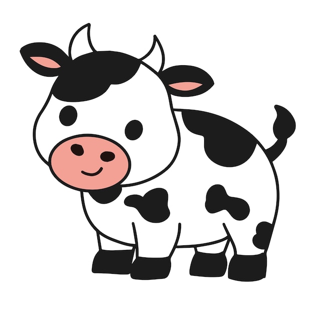 Vector vector of a cow illustration