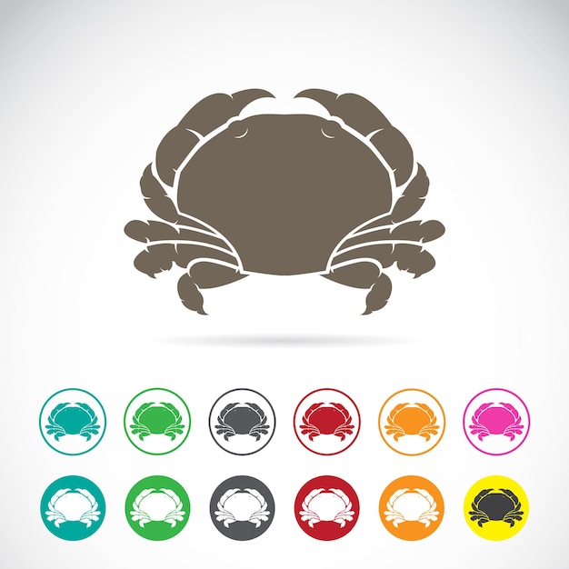 Vector of crab on white background. Easy editable layered vector illustration. Wild Animals.