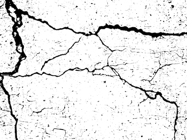 Vector of Cracked concrete wall texture