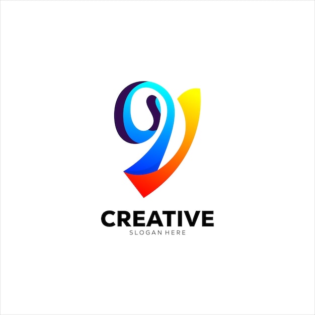 vector creatief logo ontwerp modern kleurrijk