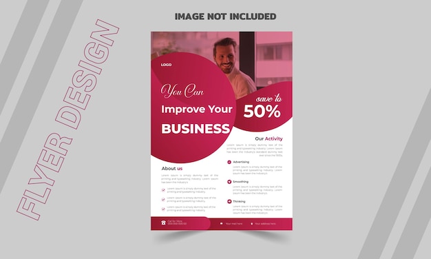 Vector creatieve business flyer ontwerp sjabloon