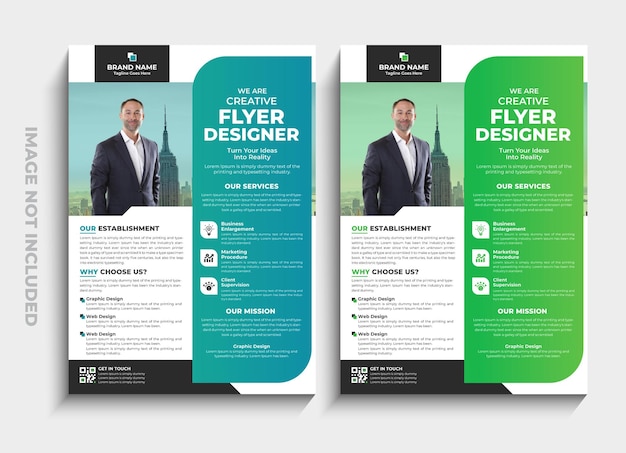 Vector creatieve flyer sjabloonontwerp