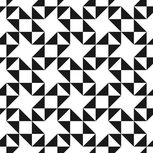 Vector creatieve naadloze geometrische patroon textiel gestreepte zwart-wit texture