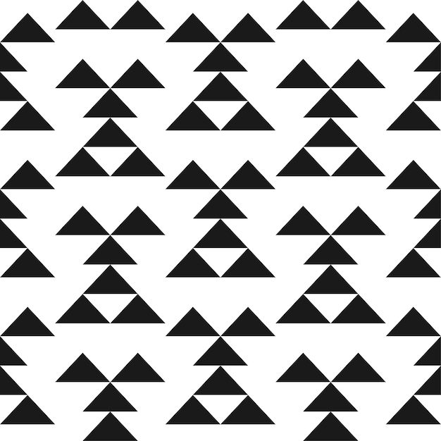 Vector creatieve naadloze geometrische patroon textiel gestreepte zwart-wit texture