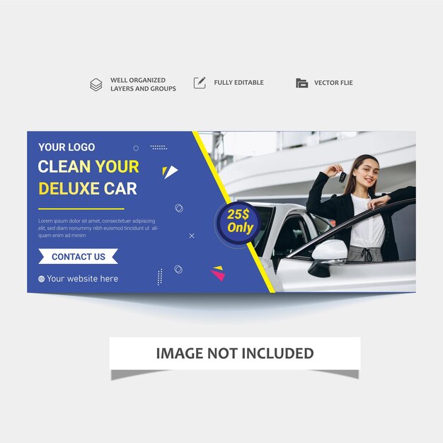 Vector creative background car banners