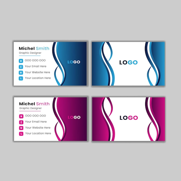 Vector creative business card design template