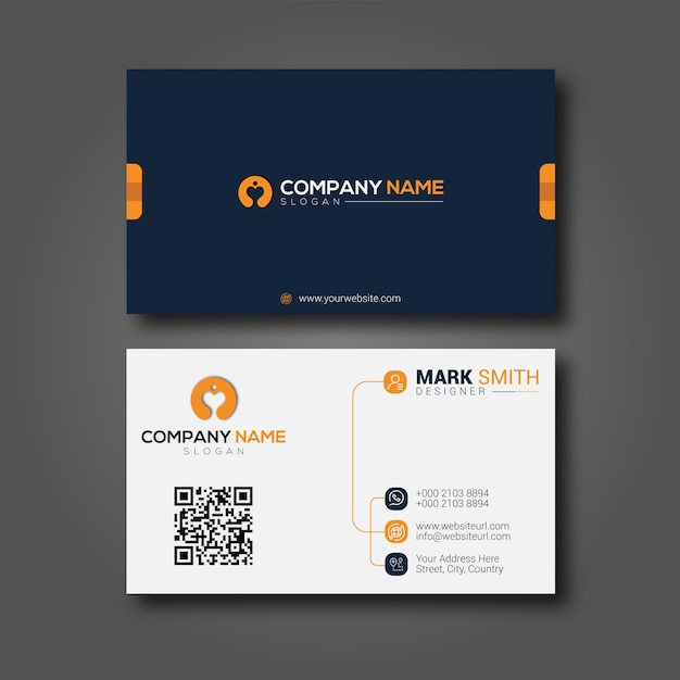 Vector creative business card design template