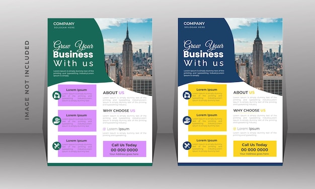 Vector creative business flyer template