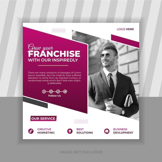 Vector creative business social media post design template