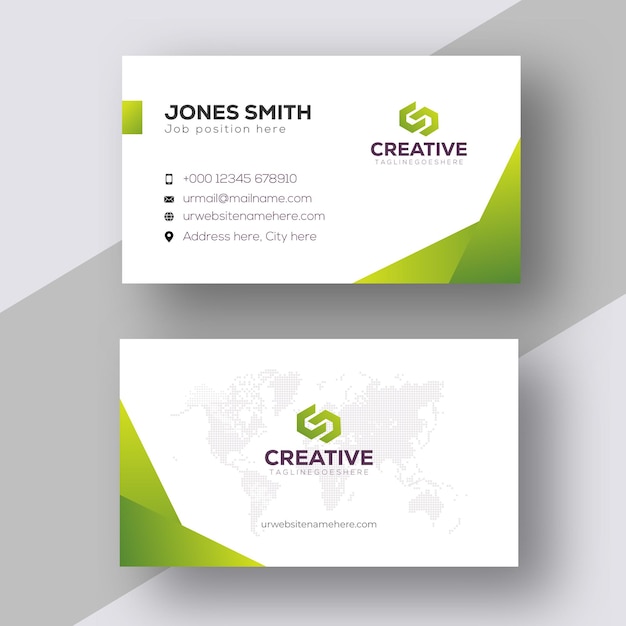 Vector vector creative clean modern business card