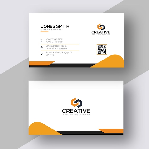 Vector vector creative clean modern business card