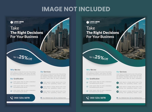 Vector Creative Corporate Business Flyer Design Set